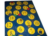 Игровой набор (Игровое поле2,0х1,35х0,02м с числами+12 фишек 10х10см)