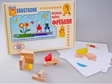 Игровой набор Фребеля "Конструктор деревянный без соединений-1" (Серия "Эксперимент")