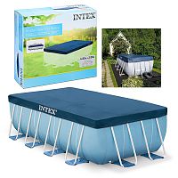 Тент на прямоугольный каркасный бассейн 389 х 184 см, 28037 INTEX