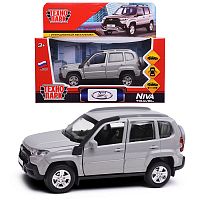 Машина металл LADA Niva travel 12 см, (двери, серый) инерц, в коробке