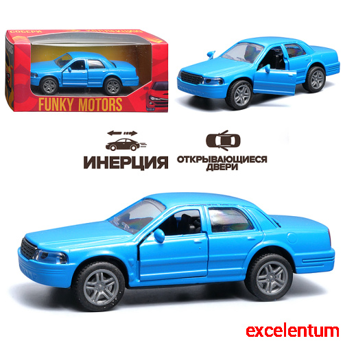 Тёмно-синяя инерционная машинка вид А die-cast , 1:32 Тёмно-синяя инерционная машинка вид А die-cast , 1:32