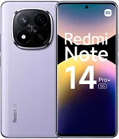 Смартфон Xiaomi Redmi Note 14 Pro+ 5G 256Gb 8Gb сиреневый моноблок 3G 4G 2Sim 6.67" 1220x2712 Android 14 200Mpix 802.11 a/b/g/n/ac/ax NFC GPS GSM900/1800 Protect A-GPS