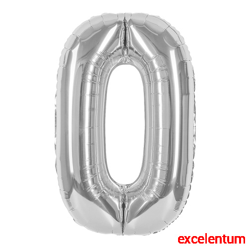 Шар (40''/102 см) Цифра, 0, Серебро, 1 шт. в уп. Шар (40''/102 см) Цифра, 0, Серебро, 1 шт. в уп.