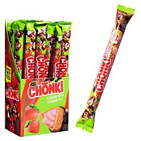 Глазированные хрустящие палочки "Chonki" со вкусом клубники 20г 20шт
