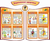 Комплект стендов для школы УКРЕПЛЕНИЕ ЗДОРОВЬЯ, 1,76*1,44м