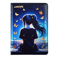 Записная книжка "Butterfly Dreams" Butterfly Dreams" B6 (120 ммx170 мм) 160 стр, белая бумага 70 г/м² в клетку, печать в 1 краску, твердая обложка из искусственной кожи с поролоном, цветная печать, тиснение фольгой, цветной форзац, закругленные уголки, от