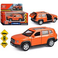 Машина металл Haval Dargo 12 см, (отк. дв, багаж, терракотовый) инерц., в коробке