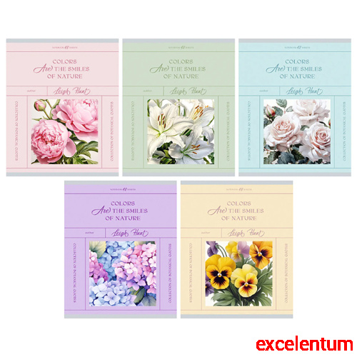 Тетрадь 48л. клетка "Botanical Qoutes" А5 скрепка Тетрадь 48л. клетка "Botanical Qoutes" А5 скрепка