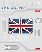 Тетрадь 48л. клетка "Техно- Английский язык" А5, с интерактивн. справочн. инф. на скобе