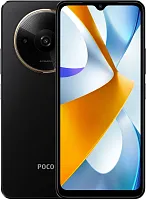 Смартфон Xiaomi Poco C61 128Gb 4Gb черный моноблок 3G 4G 2Sim 6.71" 720x1650 Android 14 Go 8Mpix 802.11 a/b/g/n/ac GPS GSM900/1800 GSM1900 FM A-GPS microSD max1024Gb