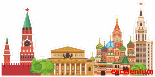 Пластиковая декорация МОСКВА (Достопримечательности), 0,8*0,4м Пластиковая декорация МОСКВА (Достопримечательности), 0,8*0,4м