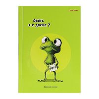 Записная книжка А5 80л. "ЖАБКА" 7БЦ, глянц. ламинац, лен