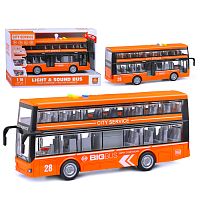 Автобус "Двухэтажный"1:16 (свет, звук)  в коробке