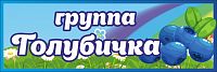 Табличка для детского сада ГРУППА ГОЛУБИЧКА, 0,3*0,1м