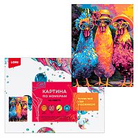 Картина по номерам холст на подрамнике 30х40 "Курочки мои"