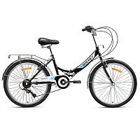 Велосипед 24" Rocket City Fold S 24, цвет черный, размер 16"