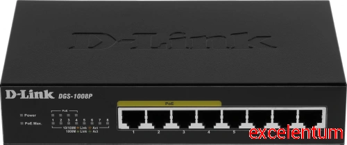 Коммутатор D-Link DGS-1008P/E1A фото 2 Коммутатор D-Link DGS-1008P/E1A фото 2