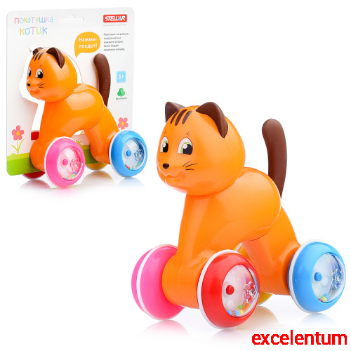 Игрушка-покатушка "Котик" Игрушка-покатушка "Котик"