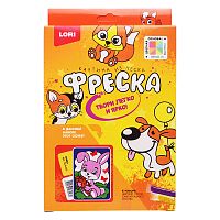 Фреска. Картина из песка "Зайка"