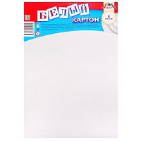 Картон белый А4 8л. "Обучайка"