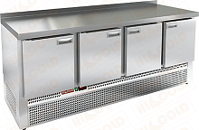 Стол морозильный с полимерным покрытием (RAL 7004)  HICOLD  GNE 1111/BT W