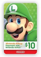 Карта оплаты пополнение игровой валюты Nintendo eShop 10 USD USA