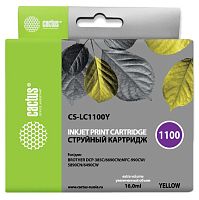 Картридж струйный Cactus CS-LC1100Y