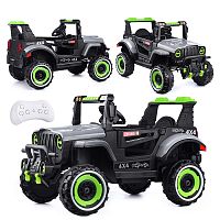 Электромобиль "Внедорожник" 12V4.5 с двойным приводом (серый)