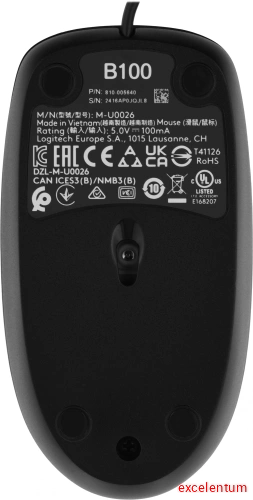 Мышь Logitech B100 фото 2 Мышь Logitech B100 фото 2