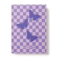 Книжка записная А5 128л "Лиловые бабочки"