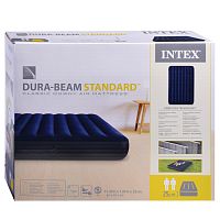 Матрас надувной Classic Downy Fiber-Tech, 137 x 191 х 25 см, 64758 INTEX не товарный вид,нарушена уп