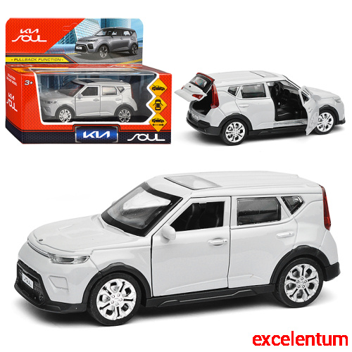 Машина металл KIA Soul 12 см, (двери, багаж., серебряный) инерц., в коробке Машина металл KIA Soul 12 см, (двери, багаж., серебряный) инерц., в коробке