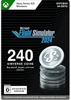 Код активации пополнение игровой валюты Microsoft Flight Simulator 2024 240 Simverse Coins RU Xbox/ПК