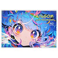 Альбом для рисования 40л. "Глазки" А4
