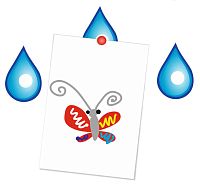 Магнитный элемент для рисунков КАПЛЯ ГОЛУБАЯ