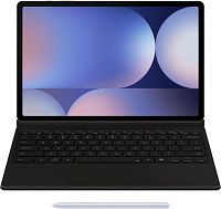 Чехол-клавиатура Samsung для Samsung Galaxy Tab S9+/S9 FE+/S10+ Book Cover Keyboard поликарбонат/полиуретан черный (EF-DX825UBRGRU)