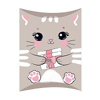 Коробочка для подарка без надписи (кошечка с подарком)