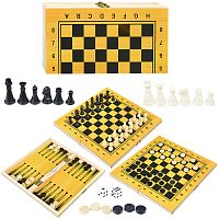 Игра 3 в 1 "Шахматы, шашки, нарды"