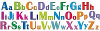 Интерьерная наклейка АНГЛИЙСКИЙ АЛФАВИТ, 4,63*1,3м
