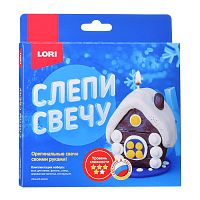 Слепи свечу "Зимний домик"