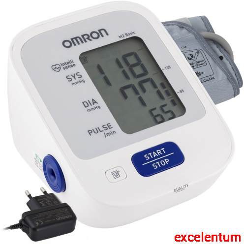 Тонометр автоматический Omron  M2 Basic (HEM-7121-ARU) с адаптером фото 2