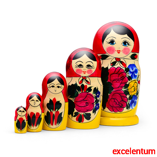 Матрешка 5 в 1 "Семеновская" (большая)