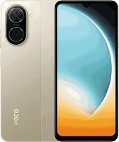 Смартфон Xiaomi Poco C71 64Gb 3Gb золотой моноблок 3G 4G 2Sim 6.88" 720x1640 Android 15 Go 32Mpix 802.11 a/b/g/n/ac GPS GSM1900 FM A-GPS microSD max2048Gb