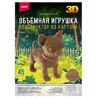 Конструктор из картона. Объёмная игрушка "Собачка"