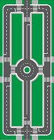Поле для отработки ПДД, 0,3*0,77м