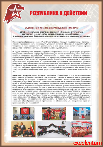Стенд для школы РЕСПУБЛИКА В ДЕЙСТВИИ, 0,7*1м фото 2 Стенд для школы РЕСПУБЛИКА В ДЕЙСТВИИ, 0,7*1м фото 2