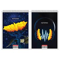 Блокнот А5 60л. клетка "Подсолнухи"