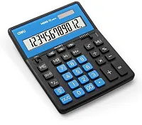 Калькулятор настольный Deli EM888A-BK-BL