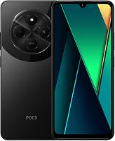 Смартфон Xiaomi Poco C75 128Gb 6Gb черный моноблок 3G 4G 2Sim 6.88" 720x1640 Android 14 50Mpix 802.11 a/b/g/n/ac NFC GPS GSM900/1800 GSM1900 FM A-GPS microSD max1024Gb