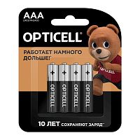 Батарейки алкалиновые OPTICELL BASIC LR03 BL4